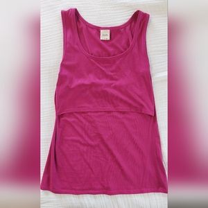 Boob Design Classic Organic Maternity & Nursing Tank with Full Back Coverage - L